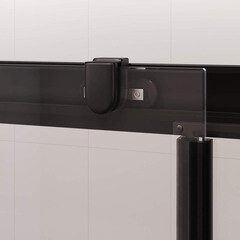 Душевая дверь RGW PA 017B стекло прозрачное 170х195 см профиль черный 6 мм раздвижная (350801717-14) - фото 6