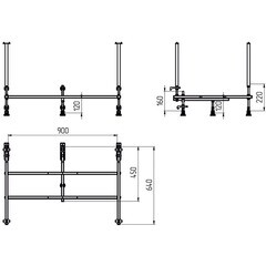 Каркас для ванны акриловой Jeff 100х70 см (03дж1070) - фото 2