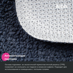 Набор ковриков для ванной и туалета синий 65х45/45х45 см Iddis Promo (PSET05Mi13) - фото 4