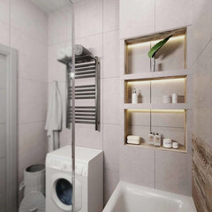 Керамогранит Estima Loft LF01 светло-серый 300х300х8 мм (17 шт.=1,53 кв.м) - фото 3