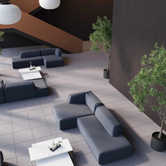 Керамогранит Estima Rainbow темно-серый матовый RW034 600х600х10 мм (4 шт.=1,44 кв.м) - фото 3