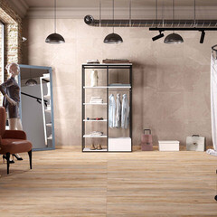 Керамогранит Estima Terra TE01 бежевый ректифицированный неполированный 800х800х11 мм (2 шт.=1,28 кв.м) - фото 2