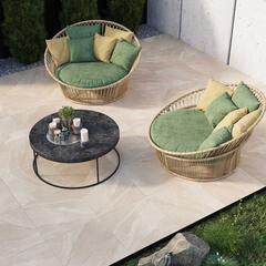 Керамогранит OnlyGres Stone SOG301 бежевый 600х600х20 мм (2 шт.=0,72 кв.м) - фото 8