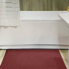 Коврик универсальный грязезащитный ЭВА Ромбы 68х48 см темно-красный - фото 9