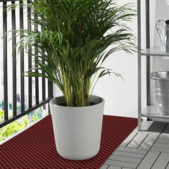 Коврик универсальный грязезащитный ЭВА Ромбы 68х48 см темно-красный - фото 6