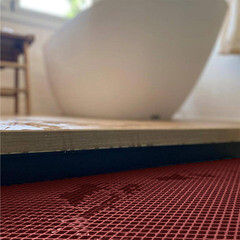 Коврик универсальный грязезащитный ЭВА Ромбы 68х48 см темно-красный - фото 5