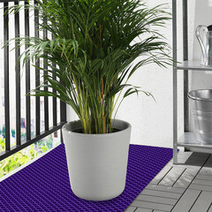 Коврик универсальный грязезащитный ЭВА Ромбы 68х48 см фиолетовый - фото 7