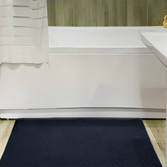 Коврик универсальный грязезащитный ЭВА Ромбы 68х48 см темно-синий - фото 9