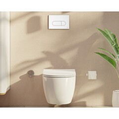 Клавиша смыва для инсталляций Vitra Root Round белая (740-2200) - фото 4