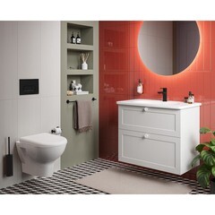 Клавиша смыва для инсталляций Vitra Root Round черная матовая (740-2211) - фото 6