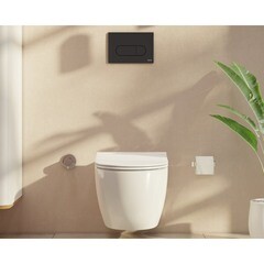 Клавиша смыва для инсталляций Vitra Root Round черная матовая (740-2211) - фото 5