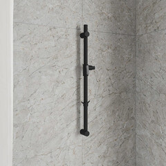 Штанга для душа Milardo Ideal Spa 700 мм без мыльницы металл черный (ILS70B0M17) - фото 4