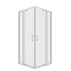 Изображение товара Душевой уголок RGW PA 038 хром 80х80х195 см квадрат стекло прозрачное 6 мм