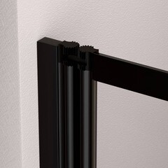 Шторка на ванну раздвижная 100х150х0,4 см профиль черный RGW SC 40B (03114010-14) - фото 4