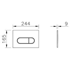 Комплект инсталляции Vitra с унитазом Sanibelle с кнопкой хром и сиденьем дюропласт микролифт (9878B003-7200) - фото 4