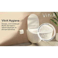 Унитаз подвесной Vitra Mia Round безободковый без сиденья (7510B003-0075) - фото 4