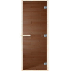 Изображение товара Дверь для бани и сауны стеклянная бронза DoorWood Теплый день 690х1890 мм (DW01124)
