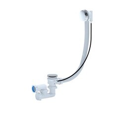 Сифон для ванны Cersanit Start 1 1/2х40 мм регулируемый слив d70 мм полуавтомат с соединением 40 мм (64285) - фото 1