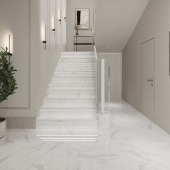 Керамогранит ступень с подступенком Estima Melody MO101 белый 1200х330х10 мм - фото 6