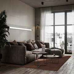 Керамогранит Estima Gabbro GB01 светло-бежевый 1200x600x10 мм (2 шт.=1,44 кв.м) - фото 11