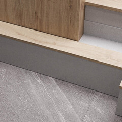 Керамогранит Estima Gabbro GB02 серый 1200x600x10 мм (2 шт.=1,44 кв.м) - фото 13