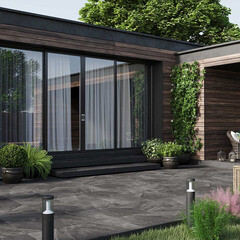 Керамогранит OnlyGres Stone SOG501 темно-серый 600х600х20 мм (2 шт.=0,72 кв.м) - фото 11