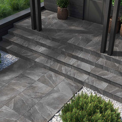 Керамогранит OnlyGres Stone SOG501 темно-серый 600х600х20 мм (2 шт.=0,72 кв.м) - фото 10