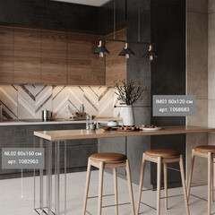 Керамогранит Estima Nolana NL02 светло-серый 1600х800х11 мм (1 шт. = 1,28 кв.м) - фото 8