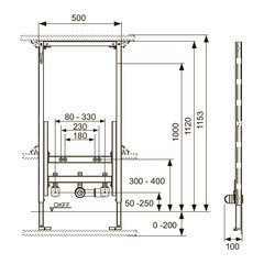 Инсталляция Tece для биде (9330000) - фото 2