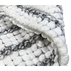 Коврик для ванной бело-серый 80х50 см Fora Soft Cotton (FOR-SC50-80STR) - фото 4