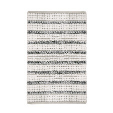 Коврик для ванной бело-серый 80х50 см Fora Soft Cotton (FOR-SC50-80STR)