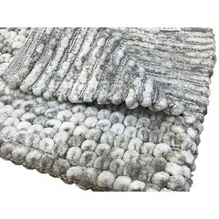 Коврик для ванной серо-белый 80х50 см Fora Soft Cotton (FOR-SC50-80GRA) - фото 4