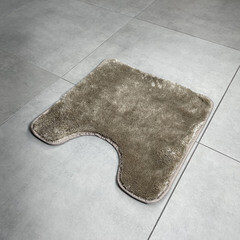 Коврик для туалета серебристо-бежевый 50х50 см Fora Serenity Spa (FOR-HAP-50-50BEG) - фото 3