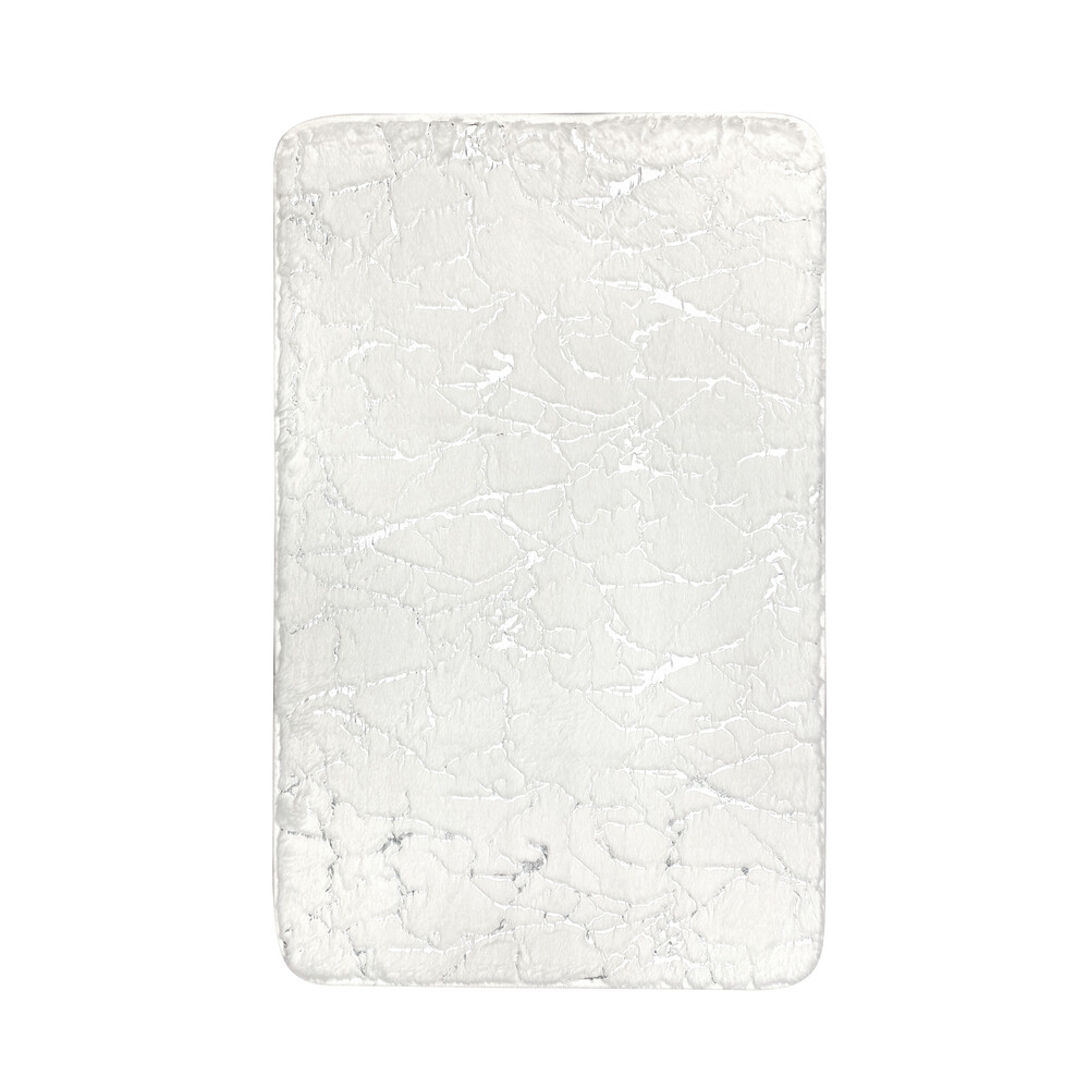 

Коврик для ванной белый  см Fora Marble (FOR-HAP-50-80-MBW