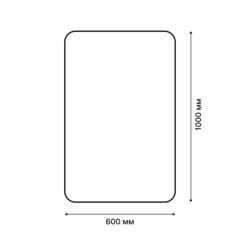 Коврик для ванной серый 100х60 см Fora Fluffy (FOR-COTTON-FLF-60-100SL) - фото 3