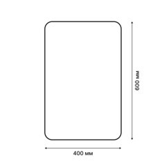 Коврик для ванной черный 60х40 см Fora Black (FOR-MCF-4060BLACK) - фото 4