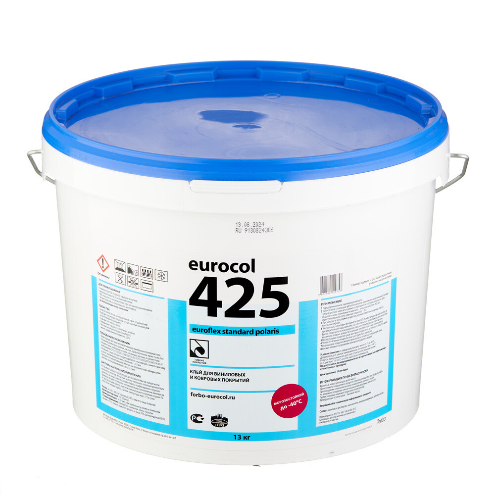 Клей акриловый для напольных ПВХ покрытий Forbo 425 Euroflex Standart 13 кг