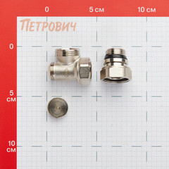 Клапан запорный угловой Arrowhead Element 1/2 ВР(г) х 1/2 НР(ш) для радиатора (215122) - фото 2