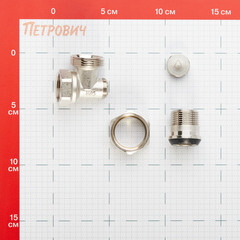 Клапан запорный угловой Arrowhead Element 3/4 НР(ш) х 3/4 ВР(г) для радиатора (215133) - фото 2