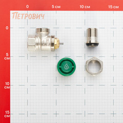 Клапан термостатический угловой Arrowhead Element 1/2 ВР(г) х 1/2 НР(ш) для радиатора (212122) - фото 2