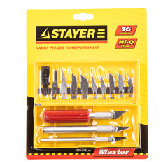 Набор резцов по дереву для точных работ Stayer Master (1830-H16_z01) (16 шт.) - фото 6