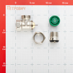 Клапан термостатический угловой Arrowhead Element 3/4 НР(ш) х 3/4 ВР(г) для радиатора (212133) - фото 2