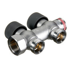 Коллектор Рехау 3/4 ВР(г) х 2 выхода 3/4 НР(ш) ЕК х 3/4 НР(ш) регулируемый (11316443001) - фото 5