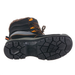 Ботинки рабочие кожаные утепленные с защитным композитным носком размер 41 черные Мистраль HX379-CSW (139254) - фото 3