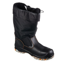 Сапоги рабочие кожаные утепленные с защитным подноском размер 42 черные Мистраль Север (115344) - фото 4