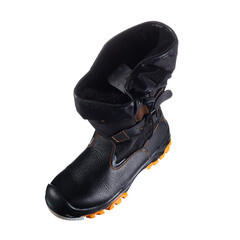 Сапоги рабочие кожаные утепленные с защитным подноском размер 42 черные Мистраль Север (115344) - фото 2