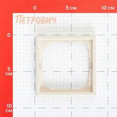Рамка Systeme Electric ArtGallery одноместная песочная (GAL001201) - фото 2