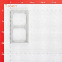 Рамка Systeme Electric ArtGallery двухместная алюминий (GAL000302) - фото 2