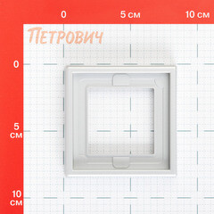 Рамка Systeme Electric ArtGallery одноместная алюминий (GAL440301) - фото 2