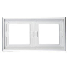 Рамка Systeme Electric ArtGallery двухместная алюминий (GAL440302)